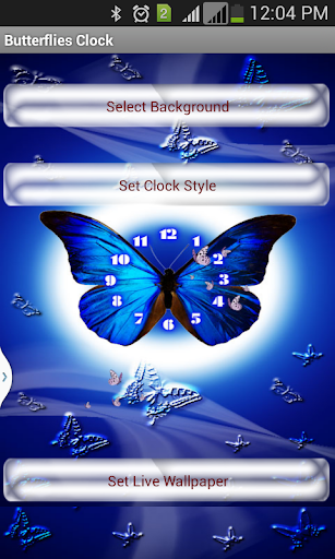 Butterfly Clock