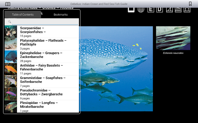 Ind. Ocean &amp; Red Sea FishGuide Screen 1