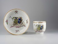 Cup with handle with the arms of the Six and Andriessen family