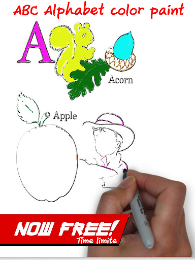 Alphabet Child ABC Color paint