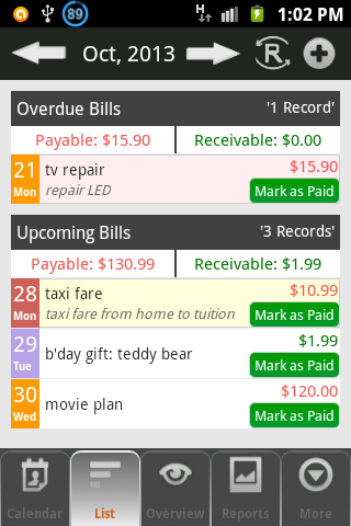 Bills + Screen 2