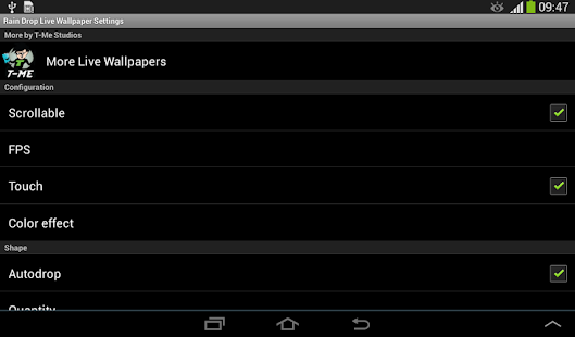 Rain Drop Live Wallpaper Screenshots 1