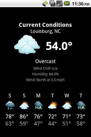 Android application NWS Weather screenshort