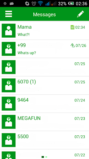 GO SMS Greeny Theme