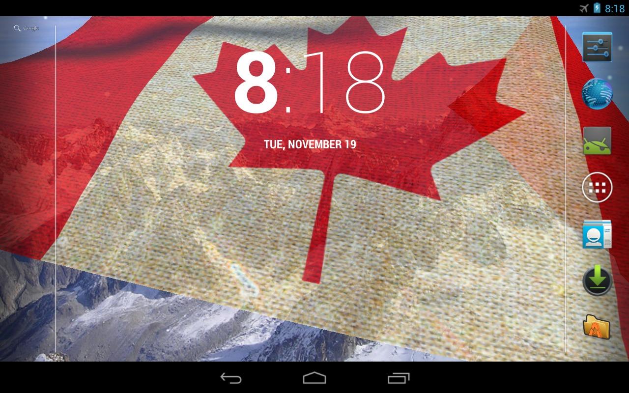 3D Canada Flag Live Wallpaper Android Apps On Google Play
