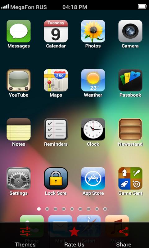 iPhone 5 Launcher(Lock Screen) - screenshot