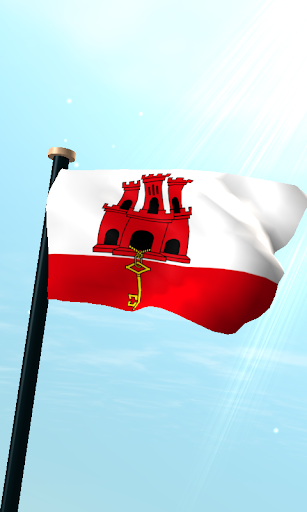 Gibraltar Flag 3D Free