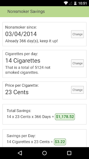 Nonsmoker Savings