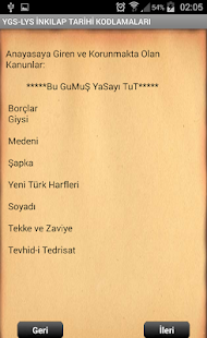 YGS-LYS İnkılap T. Kodlamaları Screenshots 5