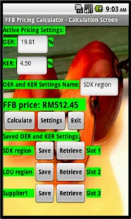  Oil Palm Pricing Calculator (ekrano kopijos miniatiūra)  
