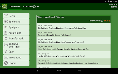 Comunio Screenshot