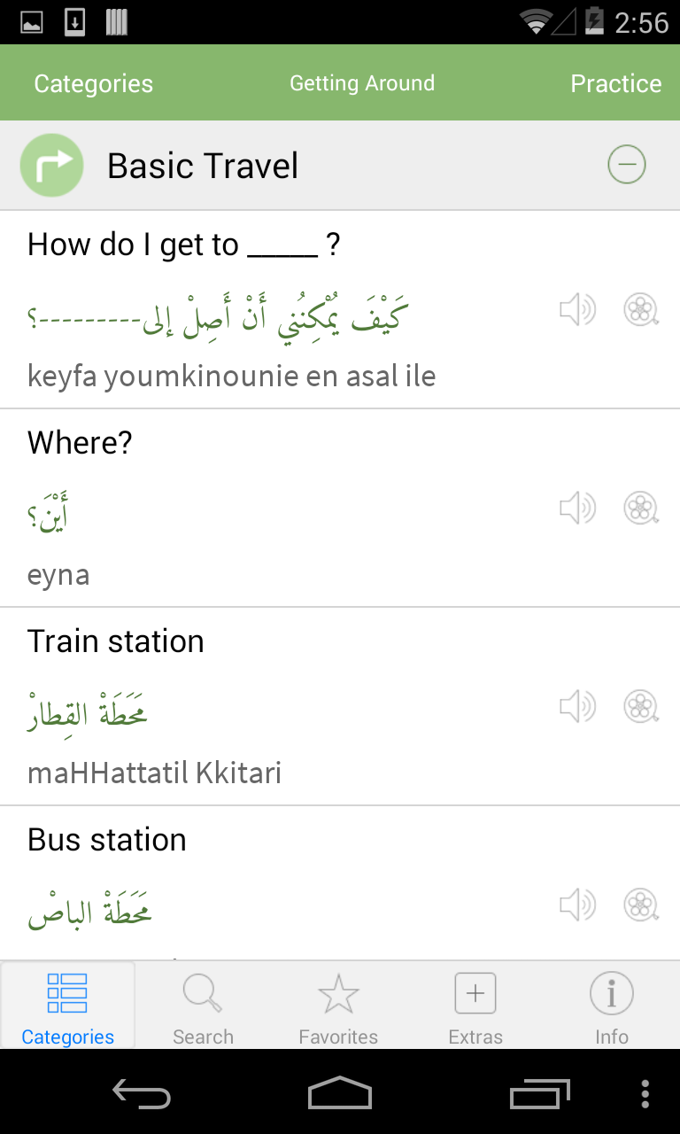 Arabic Translation Screen 2