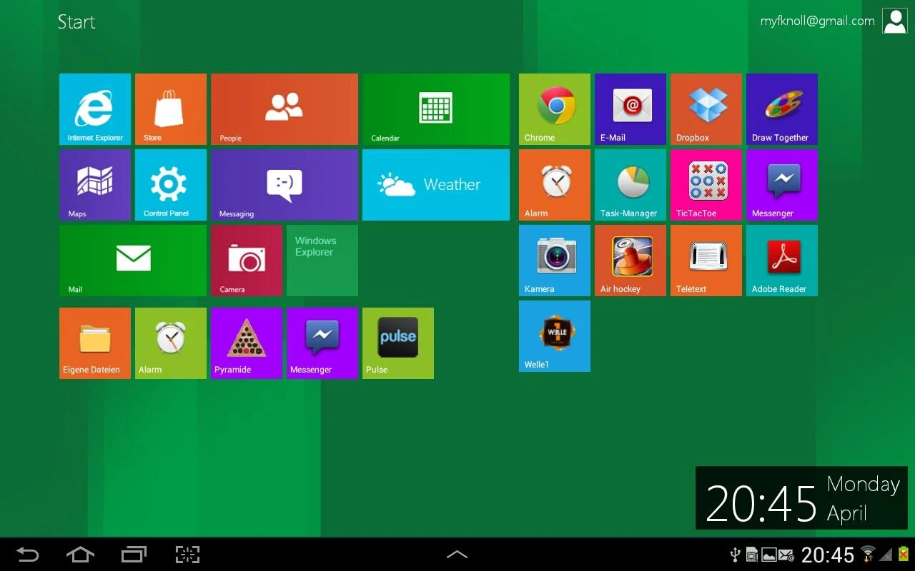 Windows 8 Metro Launcher Pro - screenshot