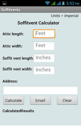 Soffit Vents Calculator