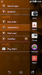Polygons Orange Xperien Theme poster 4