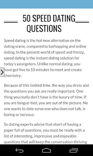 speed dating spiel speed dating spiel