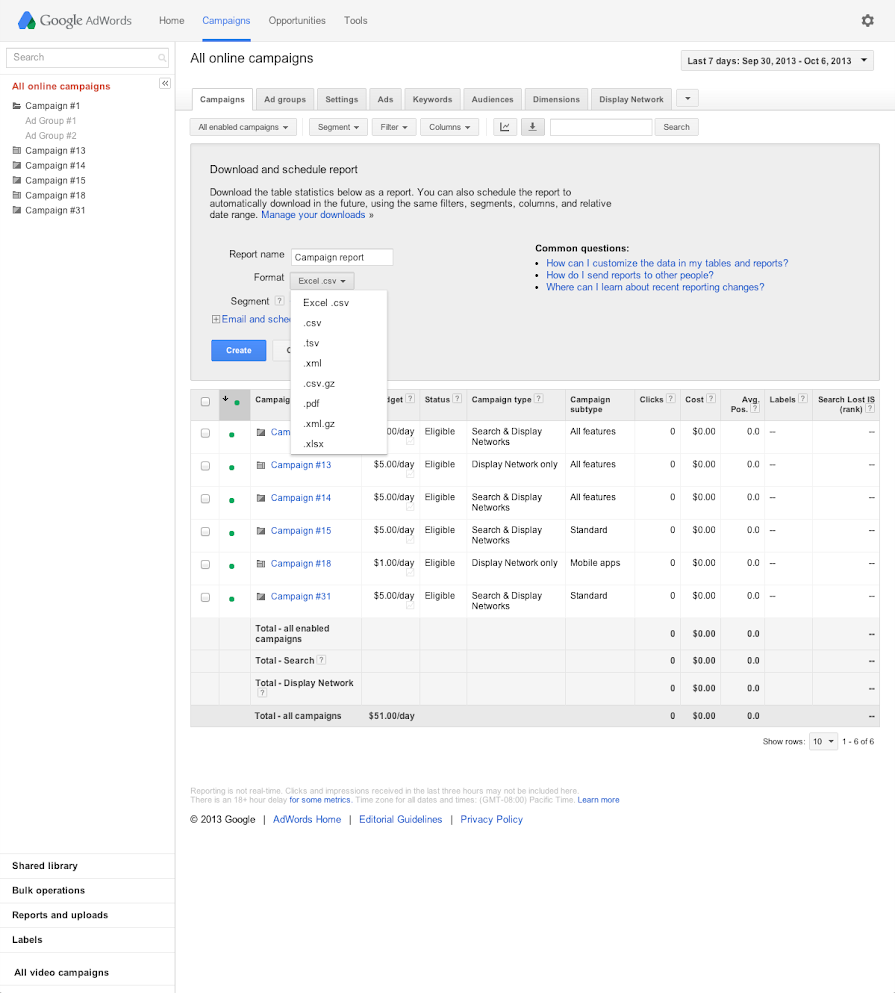 Download your experiment data