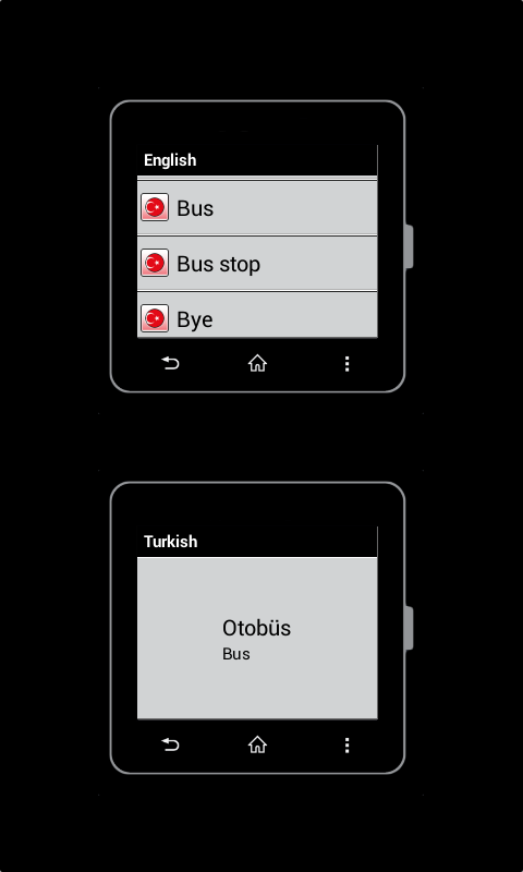 Android application Turkish for SmartWatch 2 screenshort