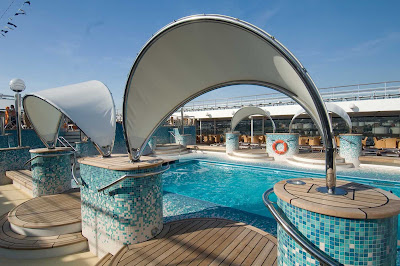 The Acapulco Pool is one of two swimming pools on MSC Orchestra.