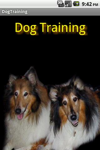 Dog Training Guide Screen 1