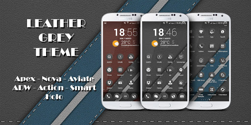 【免費個人化App】Leather Grey Theme-APP點子