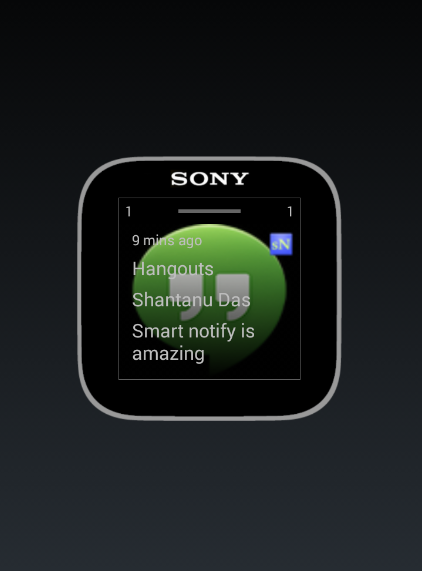 Smart Notifications SmartWatch Screen 3