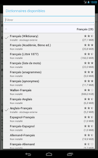 Dictionnaires hors ligne pro - screenshot thumbnail