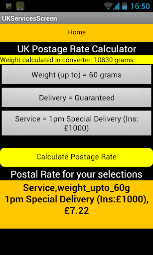 【免費商業App】UK Postal Calc-lite-Royal Mail-APP點子