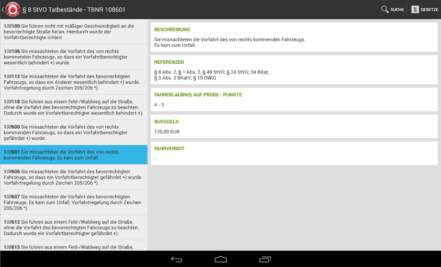 Tatbestandskatalog - Android Apps on Google Play