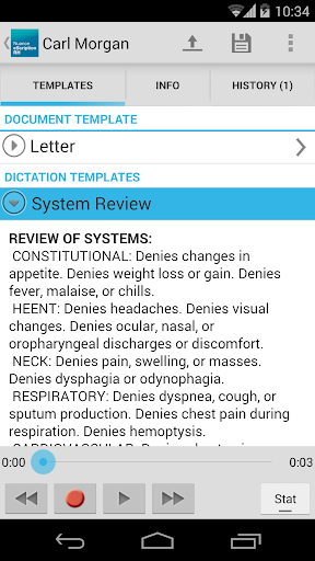 eScription RH Transcription