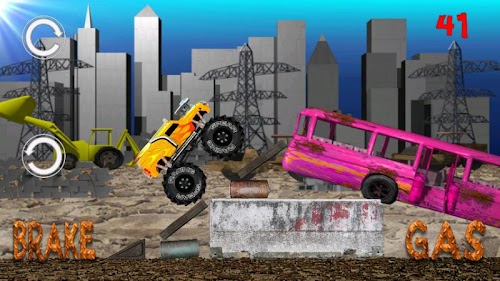 Android application Monster Truck Junkyard NO ADS screenshort