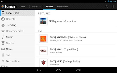 TuneIn Radio Pro - screenshot thumbnail