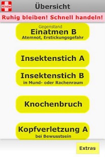 Android application Kinder Notfälle screenshot