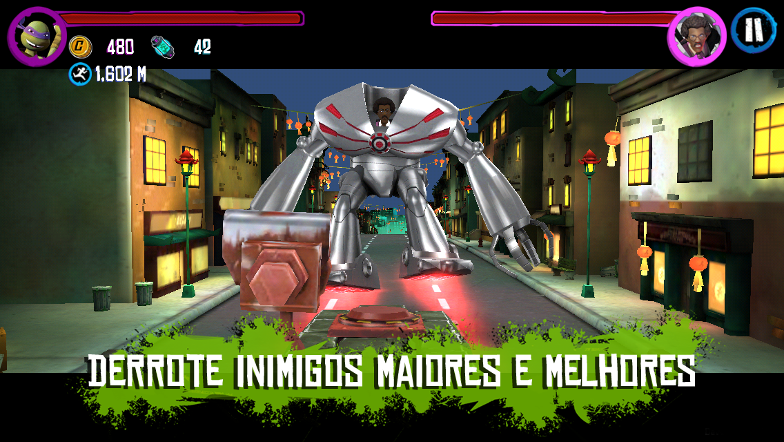 TMNT : Corrida no Telhado - screenshot
