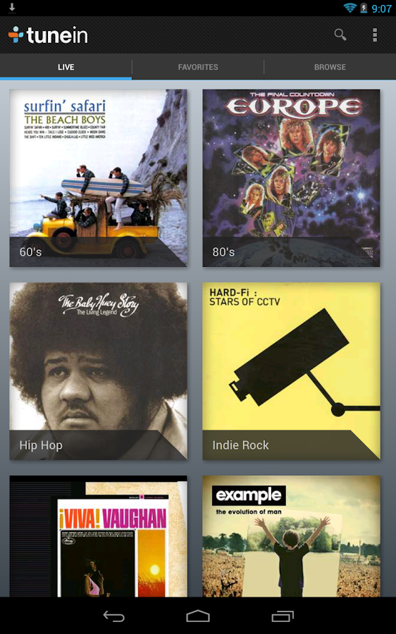 TuneIn Radio - screenshot
