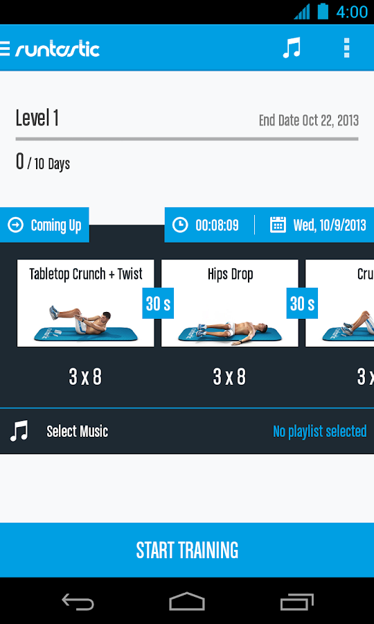    Runtastic Six Pack Abs Workout- screenshot  