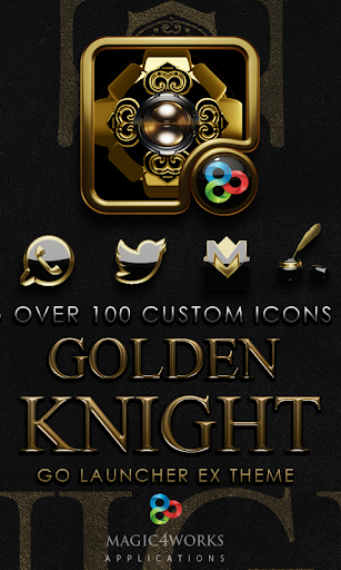 GO Launcher Theme Golden Knigh