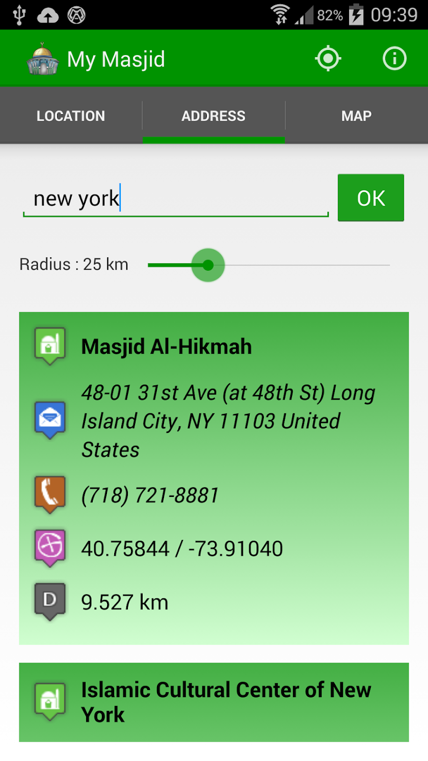 My Masjid Finder Pro Screen 2