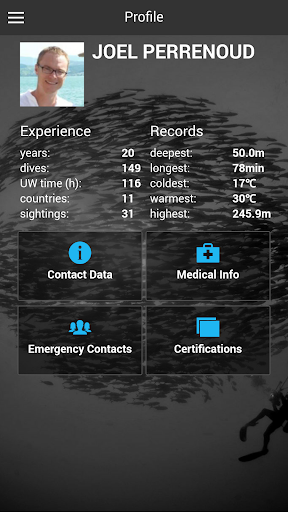 Diviac - Scuba diving logbook