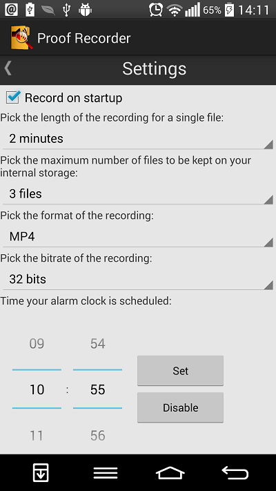 Proof Recorder Screen 2