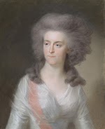 Portret van prinses Wilhelmina van Pruisen, echtgenote van prins Willem V. Johann Friedrich August Tischbein, ca. 1789