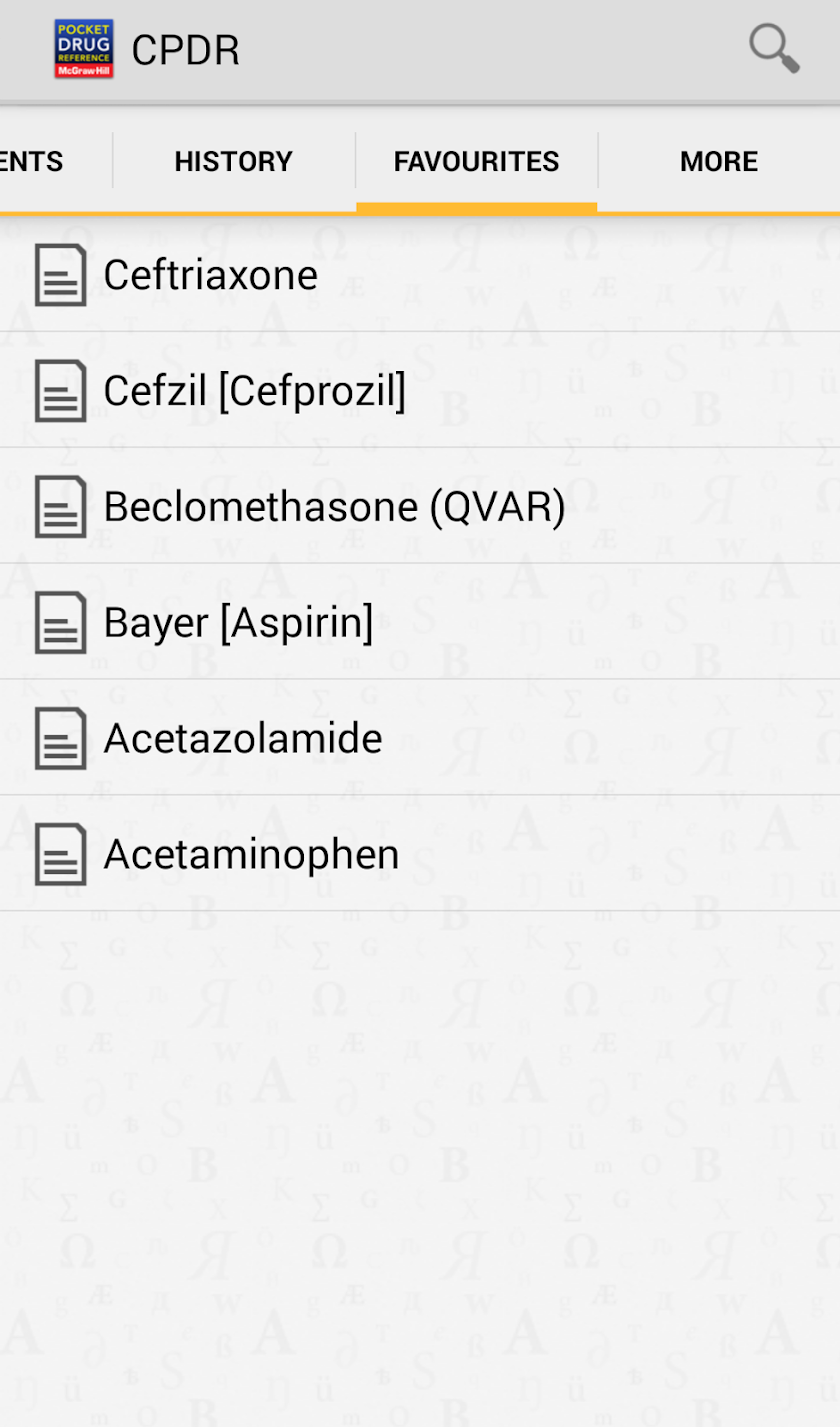 Clinicians Drug Refere Screen 2