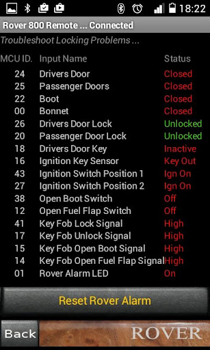 【免費交通運輸App】Bluetooth KeyFob For Rover 800-APP點子