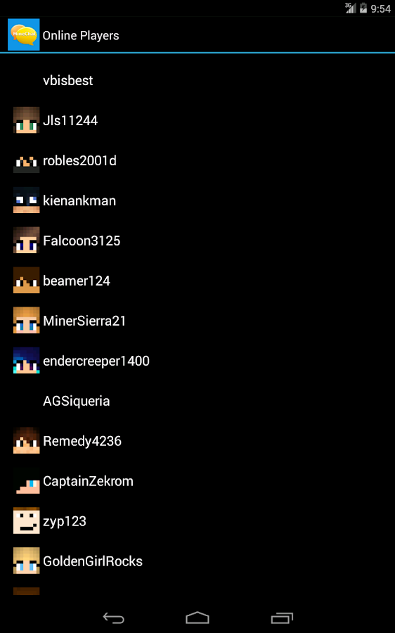 MineChat - screenshot