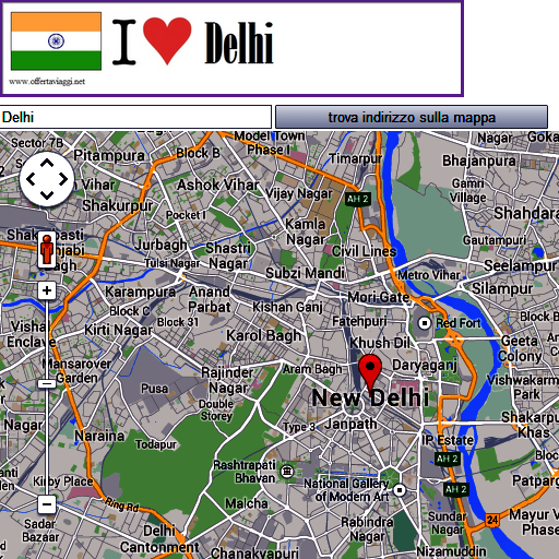 Delhi map