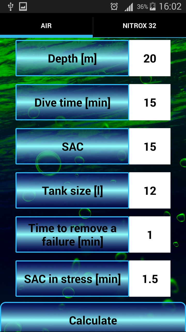 Diving Screen 2
