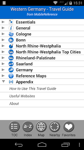 Western Germany - Guide Map