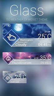 Glass Reward Theme GO Weather