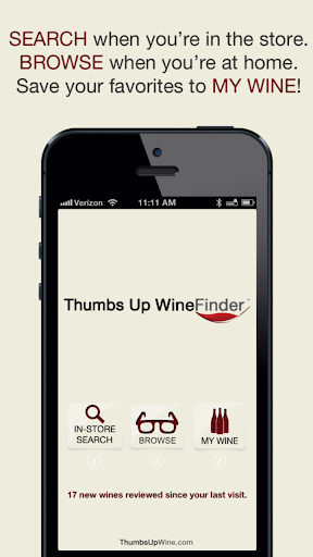 Thumbs Up WineFinder Wine App