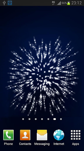 Android fireworks live wallpaper